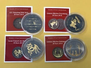 10+20 Euro Deutschland Schwarzruthenium / Gold veredelt, AUSWAHL (S4-20-43 - Bild 1 von 5