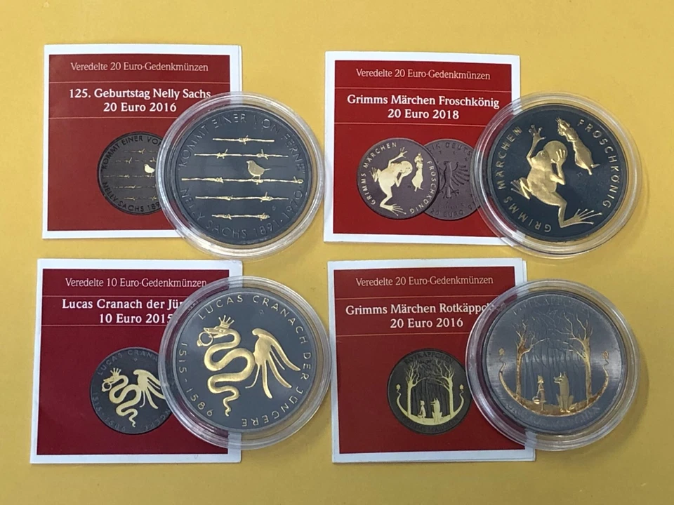 10+20 Euro Deutschland Schwarzruthenium / Gold veredelt, AUSWAHL (S4-20-43 - Bild 1 von 1