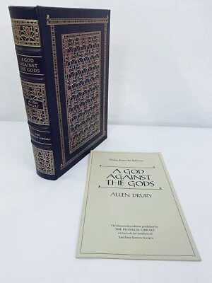 Franklin Library Frist Edition Society A God Against The Gods Allen Drury 1976 - Image 1 of 4
