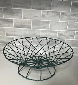 Cesta de alambre vintage fruta mediados de siglo moderno soporte cuenco cocina estilo atómico - Imagen 1 de 13