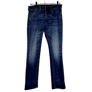 Pantalones de mezclilla ajustados Bonobos para hombre talla 29 X 30 azul lavado oscuro bolsillos - Imagen 1 de 10