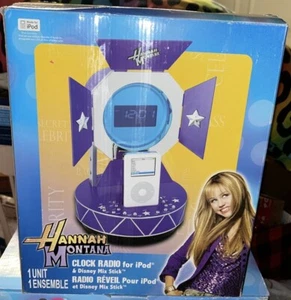 Radio orologio Hannah Montana per iPod e Disney Mix Stick 2007 Miley Cyrus - Foto 1 di 6