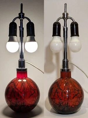 Large (55 cm) WMF Ikora Glass & Chrome Lamp, Karl Wiedmann 1930s Art Deco - Image 1 of 4