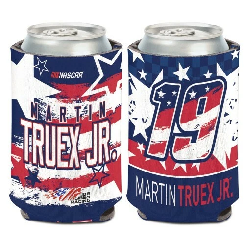 Martin Truex Jr 2020 Wincraft #19 Joe Gibbs Racing Patriotic 12oz Can Coolie - Image 1 of 1
