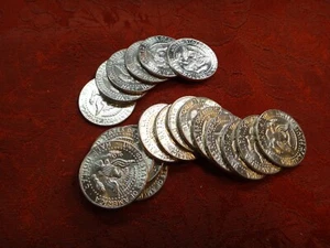 1969 USA 40% Silber Kennedy Half Dollars 50c - Lot von 20 Münzen - Bild 1 von 6