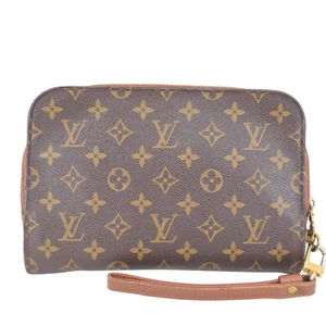 Louis Vuitton M51790 Monogram Orsay Clutch Tasche Braun Gebraucht Auth - Bild 1 von 10