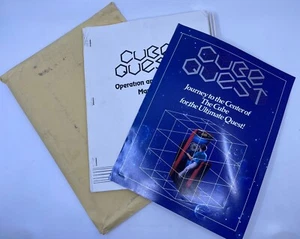Cube Quest Arcade Manual FLYER 1983 Simutrek Video Game Artwork Promo Sheet RARE - Picture 1 of 11
