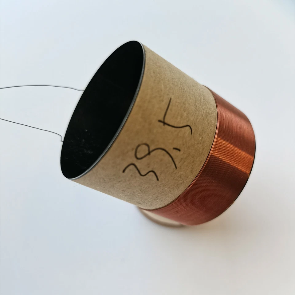 ID: 39.5mm 8 ohm 2F woofer bass speaker voice coil Skeleton:Black aluminous - Image 1 of 1