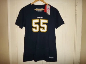 Womens Junior Seau 1994 Mitchell & Ness SD Chargers Name & Number T-Shirt $45 - Picture 1 of 3