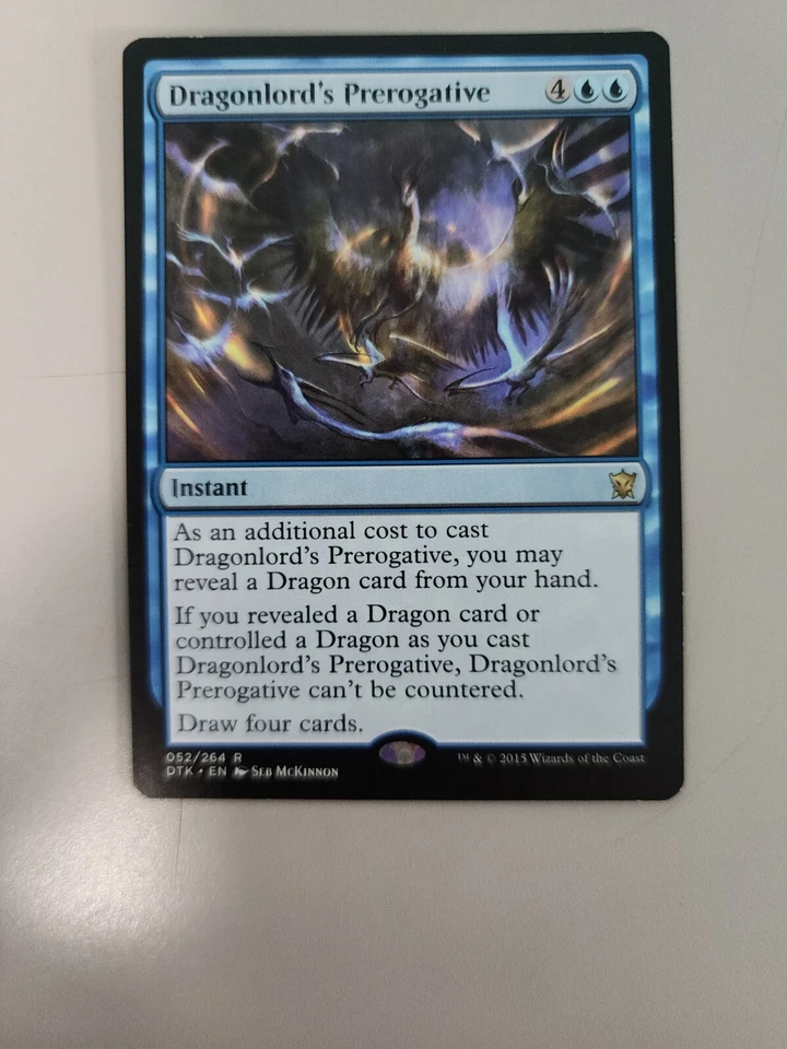 MTG Dragonlord's Prerogative Dragons of Tarkir 052/264 Regular Rare - Image 1 of 1