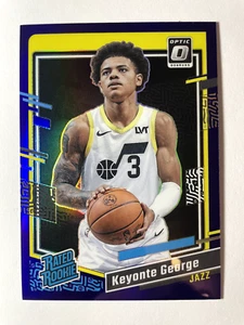 2023-24 Panini Donruss Optic NBA Purple Rated Rookie Keyonte George Jazz RC - Bild 1 von 2