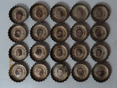 Лот из 20 1960-х Philadelphia Eagles игрок Coca-Cola бутылки крышки пожалуйста прочитайте - Изображение 1 из 4