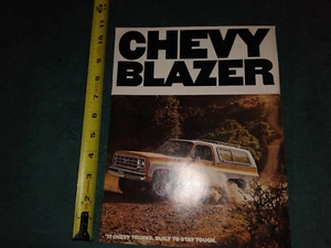 1977 CHEVROLET BLAZER SALES  BROCHURE / ORIGINAL 8 PAGE DEALERSHIP CATALOG - Picture 1 of 5