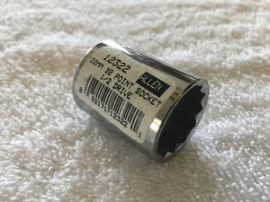 Allen 22mm Presa 12 Punti 1/2 Unità 12322 - Nuovo - Foto 1 di 7