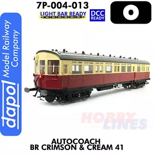 Autocoach BR Crimson & Cream 41 Coach 1:43,5 O DCC & Lightbar Ready Dapol 7P-004-013 - Bild 1 von 7