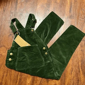 NEW Goumi Kids Spruce Corduroy Overalls SZ 4-5T Toddler Green - Picture 1 of 3