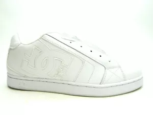 DC NET SE WHITE MEN SHOES SIZE 18 NEW WITHOUT BOX - Picture 1 of 7