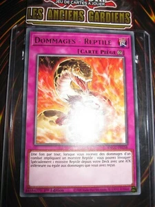YU-GI-OH! RARE DOMMAGES = REPTILE ANGU-FR058 NEUF EDITION 1 FRANCAIS - Picture 1 of 1