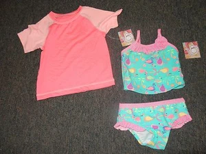 INFANT GIRLS SIZE 0-3 MONTHS TANKINI SWIMSUIT BY OCEAN PACIFIC WITH SHIRT *NWT* - Picture 1 of 2