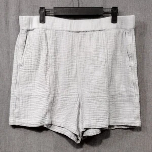 Madewell Easy Pull-On Shorts Women XL Gray Boho Retro 90s Y2K Minimalist Coastal - Picture 1 of 10