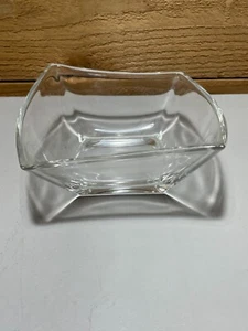 Clear Square Crystal Glass Bowl 5.5" Salad/Candy/Nuts - Picture 1 of 11