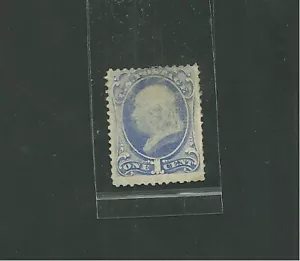1870 United States Scott #134 Mint Hinged 1c US Postage Stamp Benjamin Franklin - Picture 1 of 2