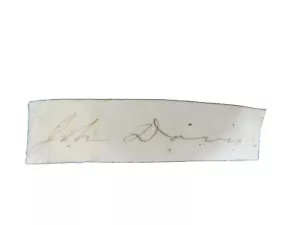 RARE!! “19th Century Massachusetts Governor" John Davis Cut Siganture - Picture 1 of 1