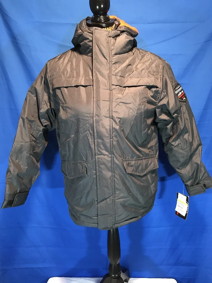 CHAQUETA A CUADROS PARKA RIPSTOP RADIANCE IMPERMEABLE PARA NIÑO GRIS POLAR MEDIANA $90 Foto 1 de 4