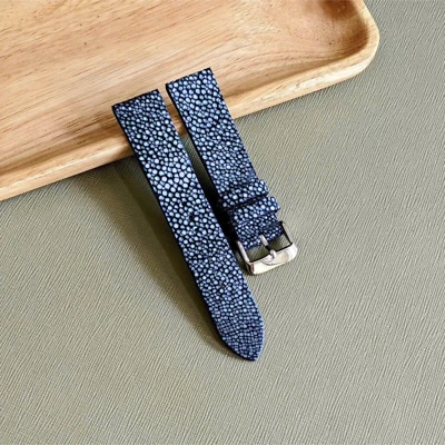Quick Release Stingray Watch Strap, Flat Men Stingray Watch Band, 16mm - 24mm - Image 1 of 4