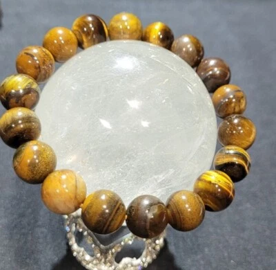 Natural Yellow Tiger Eye Crystal 10mm Bracelet  - Image 1 of 4