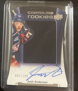2015-16 Upper Deck Contours JOSH ANDERSON Rookie Mem Auto 81/199 MONTREAL🍁 - Picture 1 of 2