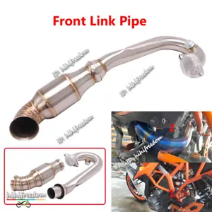 Tubo de eslabón delantero de escape de motocicleta modificado para DUKE 390 RC390 125 250 2017-2020 - Imagen 1 de 8