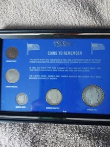 5 Coins To Remember Framed Picture - Picture 1 of 4