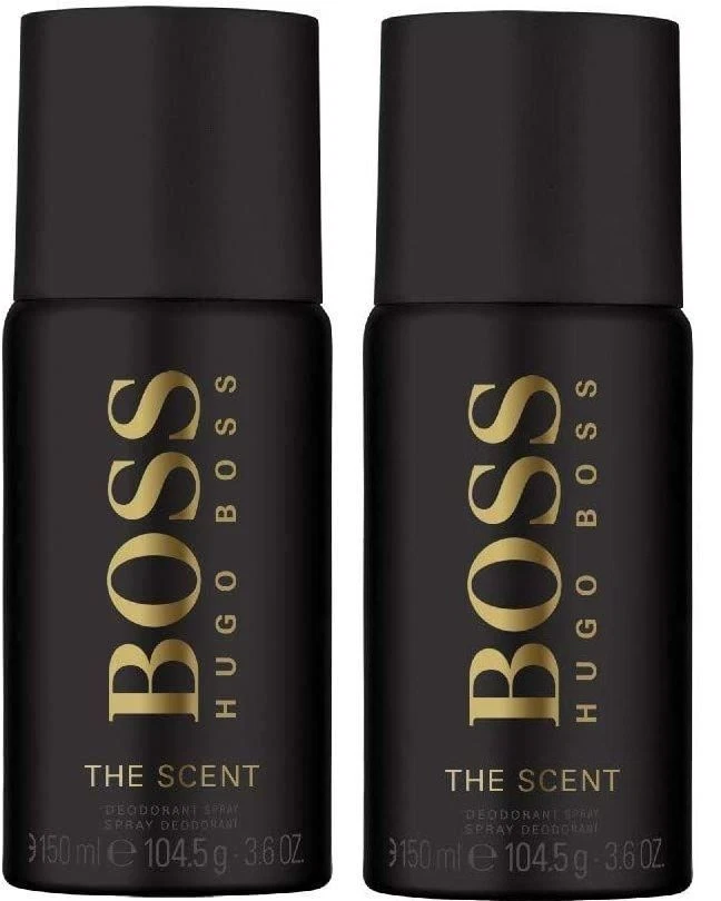 Hugo Boss Scent Mens Deodorant 150ml 2 Pack With Free Fragrance Gift