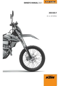 Guía de libro manual del propietario de KTM 2021 350 EXC-F para país Estados Unidos - Imagen 1 de 12