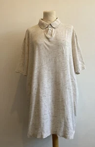 Hugo Boss Polo Shirt Size XXXL (3XL) Beige Cotton Short Sleeve Jersey Logo - Picture 1 of 8