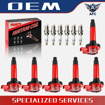 6X Ignition Coil+Spark Plug Pack For 2008-2016 Ford Taurus Edge 3.5L UF553 OEM - Image 1 of 4