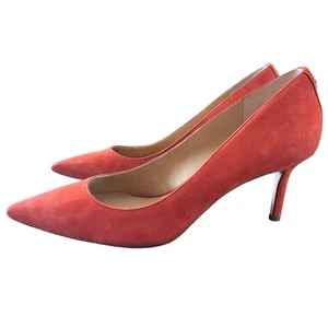 Lauren Ralph Lauren Lanette Classic Pumps Autumn Orange NEW Size 10 - Picture 1 of 10