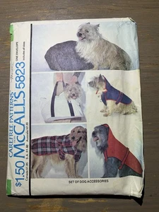 McCall's 1977 patrón de costura #5823 accesorios para perros - todos los tamaños (S-M-L) corte - Imagen 1 de 3