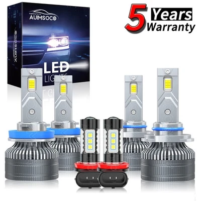 For Toyota Prius 2010-2015 LED Headlight Conversion Kit Combo 6x Bulbs 144000LM - Image 1 of 4