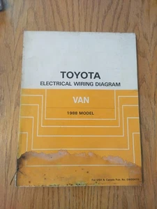 1988 Toyota Van Electrical Wiring Diagram Service Manual Repair Book OEM Factory - Picture 1 of 3