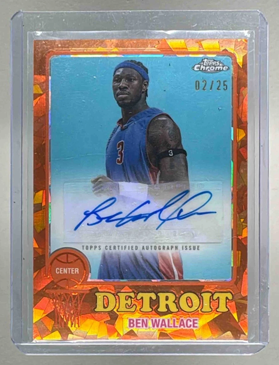 その他 UD Ben Wallace auto card Ben Wallace Autographed Basketball NBA Trading Cards & Accessories