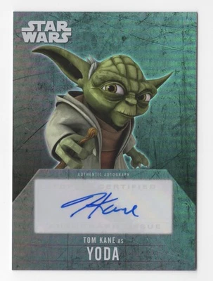 Tom Kane as Yoda 2016 Topps Star Wars Evolution Autograph Card Auto - Image 1 of 2