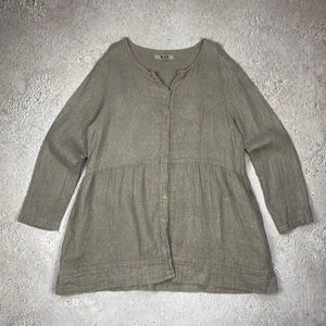 Vestido de lino para mujer túnica de vanguardia estilo Rundholz talla L - Imagen 1 de 11