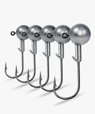 Testa Piombata 3.5g / 5g / 7g – Amo in Acciaio ad Alto Tenore di Carbonio · Rive - Immagine 1 di 4