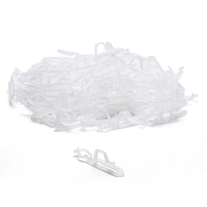 DELight 100Pcs Clip Luci di Natale per Tegole di Argilla Tetto C7 C9 Grondaia Tegola - Foto 1 di 6