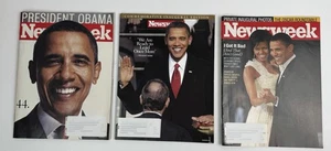 Newsweek Magazine Barack Obama Election/Inauguration Back Issues 08/09 Set of 3 - Picture 1 of 7