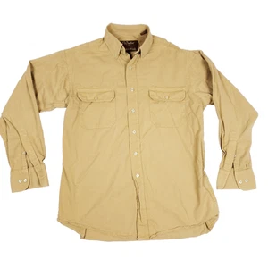 Walls Button Down Shirt Utility Western MT Tan Ranchcore Heritage Outdoorsman - Picture 1 of 9