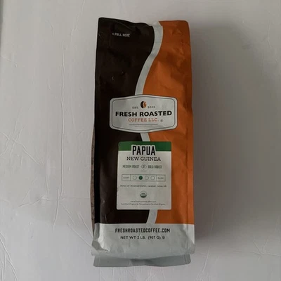 Café orgánico de grano entero de Papúa Nueva Guinea 2 lb - origen único Foto 1 de 2