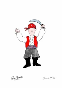 Mr Benn original watercolour painting by David McKee & Signed Ray Brooks 3 - Picture 1 of 1